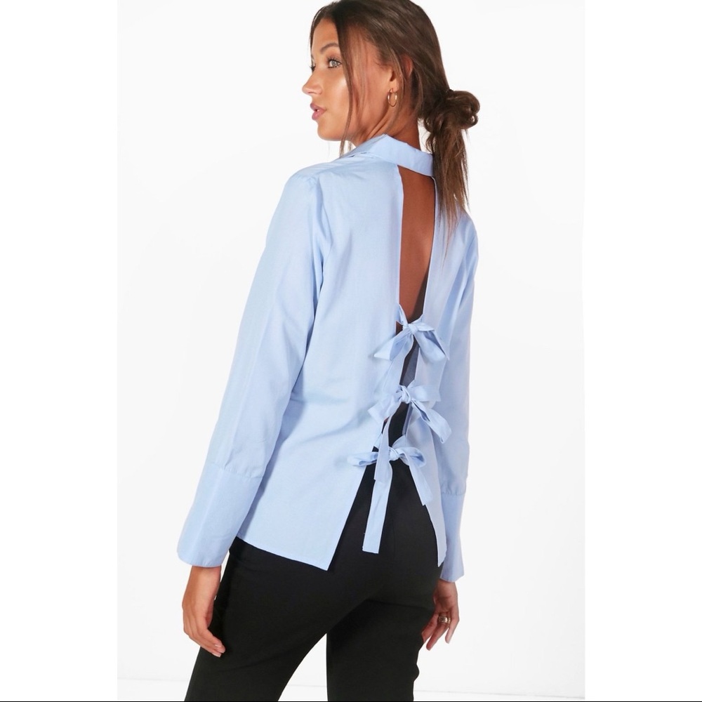 BooHoo Open Back Oxford